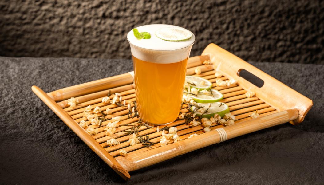火鍋春季甜品，加盟店新品，抹茶奶豆腐！